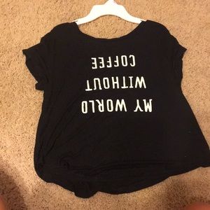 A black shirt from American eagle